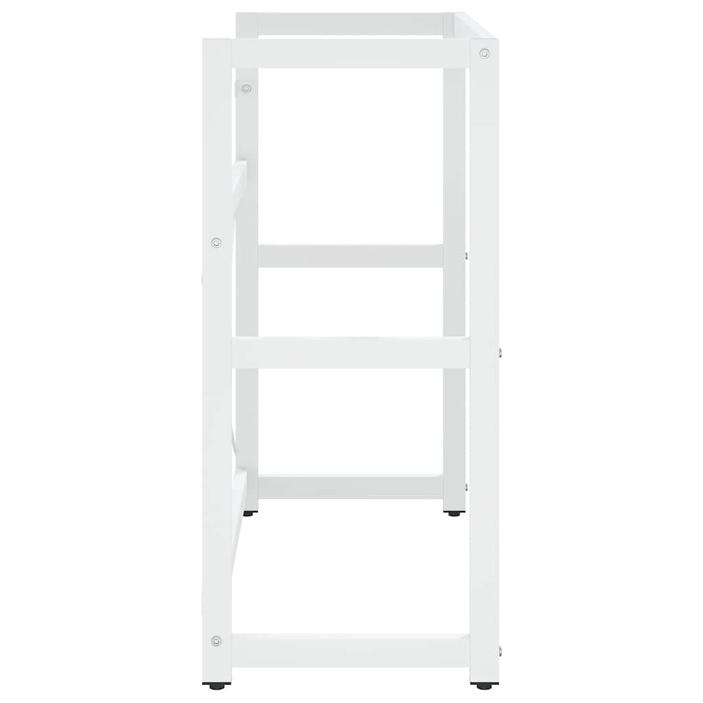 vidaXL Bathroom Washbasin Frame | White | Powder-coated iron | Medium 5