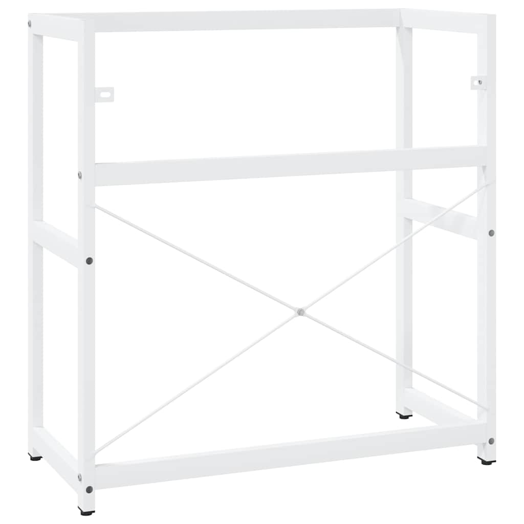vidaXL Bathroom Washbasin Frame | White | Powder-coated iron | Medium 6