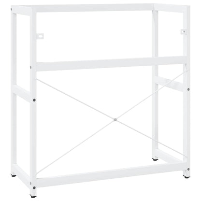 vidaXL Bathroom Washbasin Frame | White | Powder-coated iron | Medium 6
