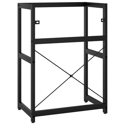 vidaXL Bathroom Washbasin Frame | Black | Powder-coated iron | 59x38x83 cm 6