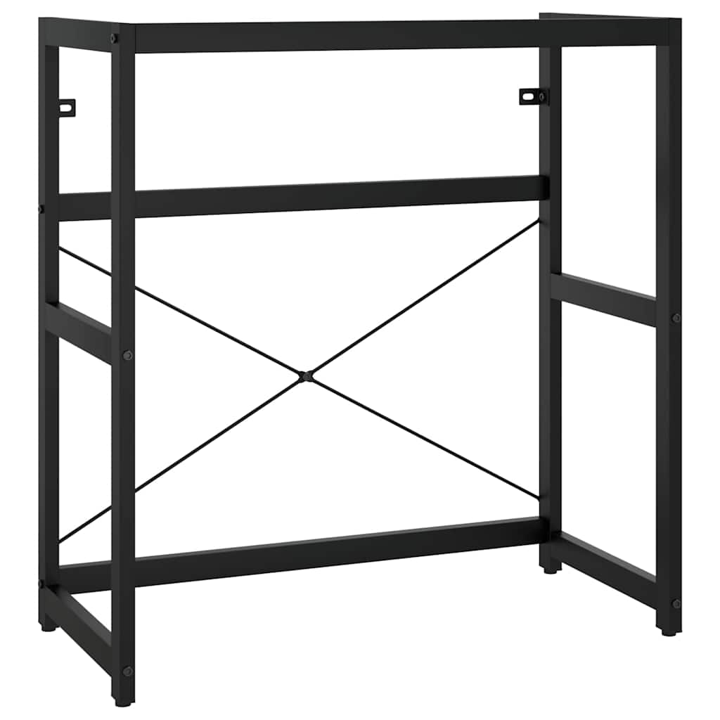 vidaXL Bathroom Washbasin Frame | Black | Powder-coated iron | 79x38x83 cm 2