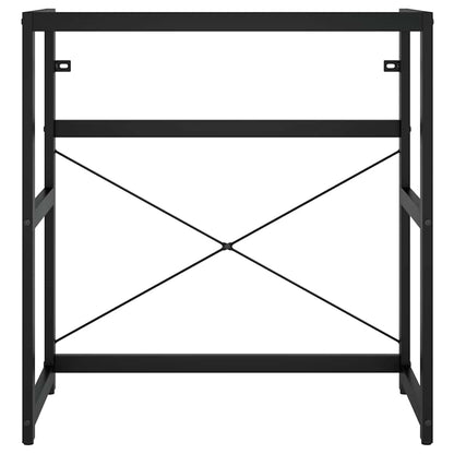 vidaXL Bathroom Washbasin Frame | Black | Powder-coated iron | 79x38x83 cm 4
