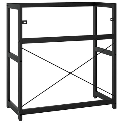 vidaXL Bathroom Washbasin Frame | Black | Powder-coated iron | 79x38x83 cm 6