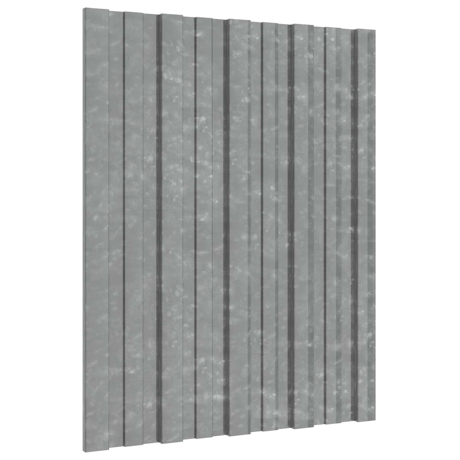 vidaXL Roof Panel 36 pcs Silver 60 x 45 cm Galvanised steel 1