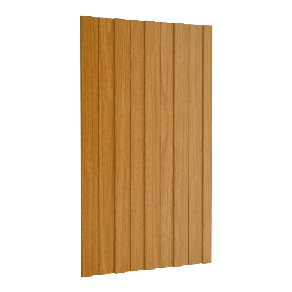 Roof Panel Galvanised steel 36 pcs Light wood 80 x 45 cm