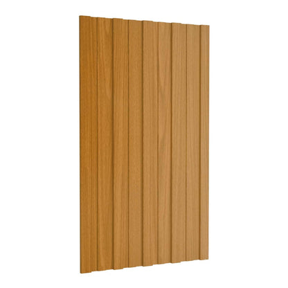 Roof Panel Galvanised steel 36 pcs Light wood 80 x 45 cm