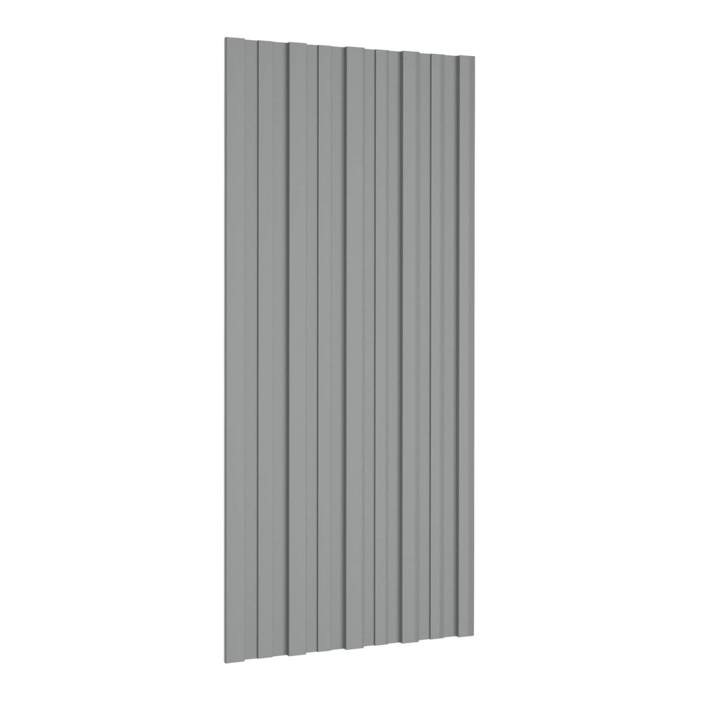 Roof Panel Galvanised steel 36 pcs Grey 100 x 45 cm