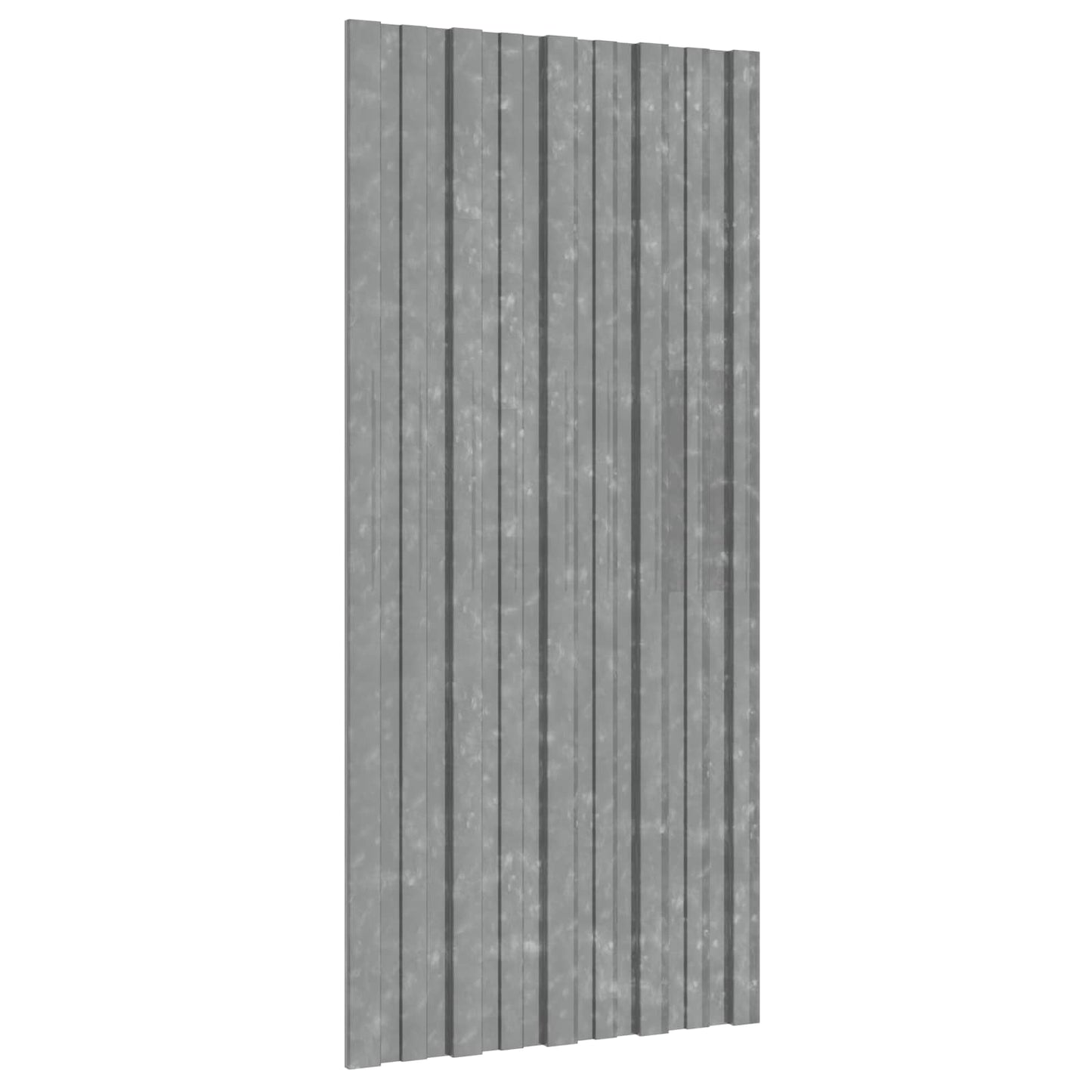 vidaXL Roof Panel 12 pcs Silver 100 x 45 cm Galvanised steel 1