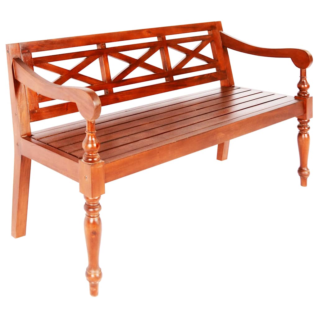 vidaXL Batavia Bench Solid Mahogany Wood