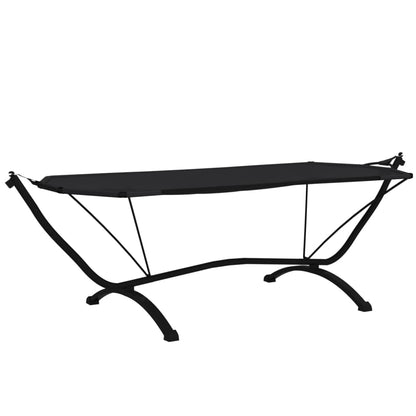 vidaXL Outdoor Lounge Bed | Black | Steel | Outdoor Lounge Bed | Rectangular 5