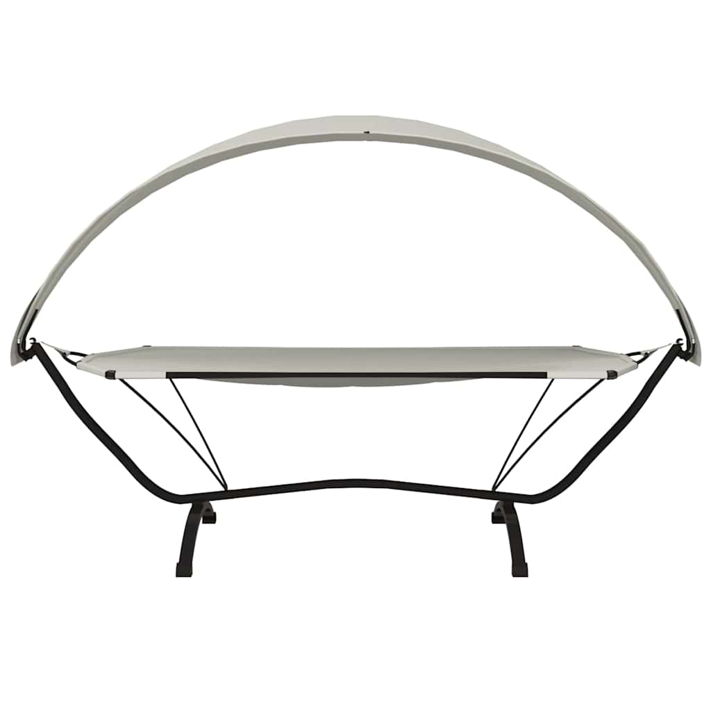 vidaXL Outdoor Lounge Bed | Cream | Steel, Oxford Fabric | Large 3