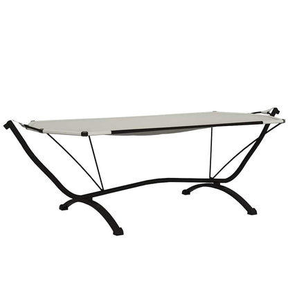 vidaXL Outdoor Lounge Bed | Cream | Steel, Oxford Fabric | Large 5