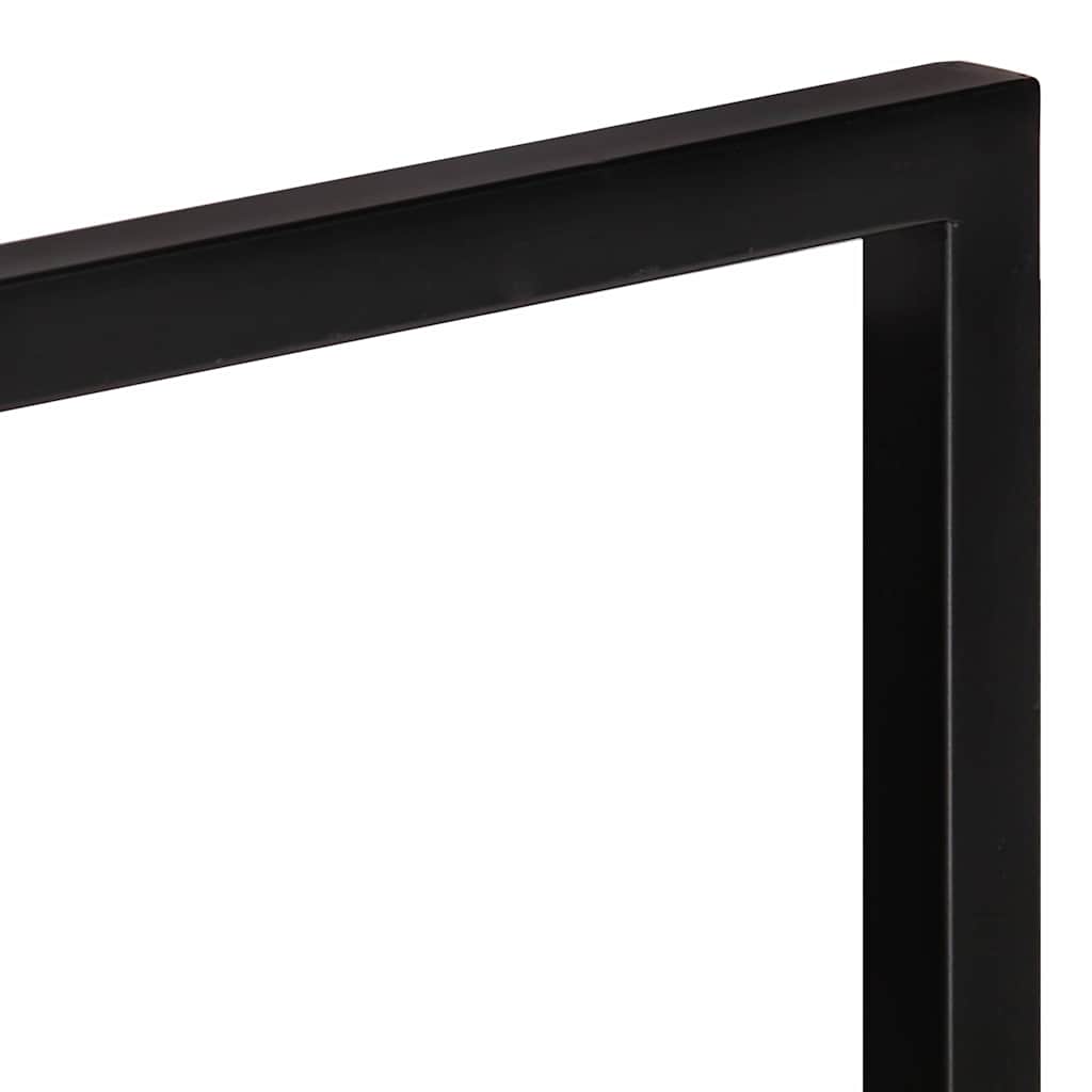 vidaXL Wall Shelf | Set of 2 | Natural wood and black 6