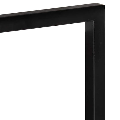 vidaXL Wall Shelf | Set of 2 | Natural wood and black | Solid Acacia wood, Steel 5