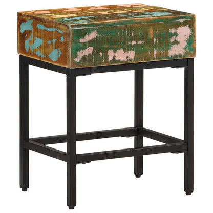 vidaXL Side Table | Multicolour | Solid reclaimed wood | 40x30x51 cm 1