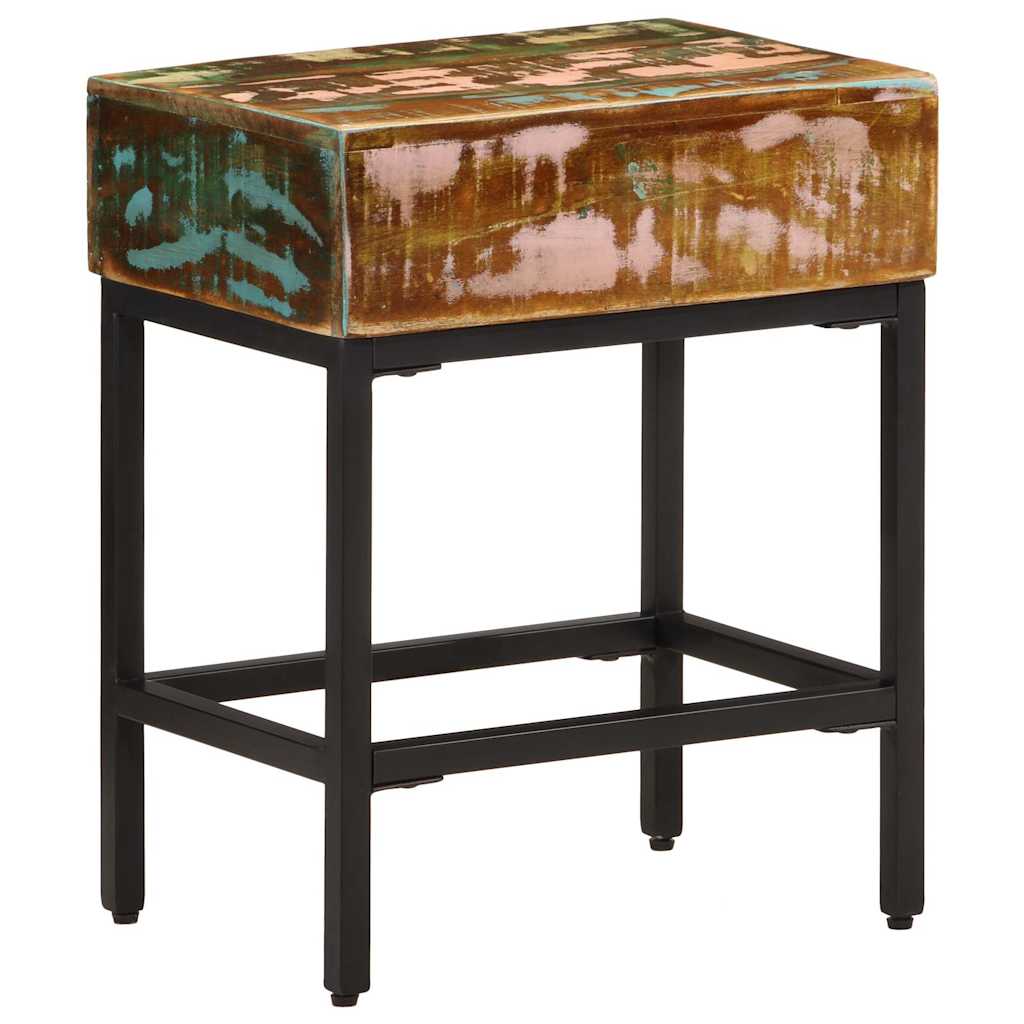 vidaXL Side Table | Multicolour | Solid reclaimed wood | 40x30x51 cm 3