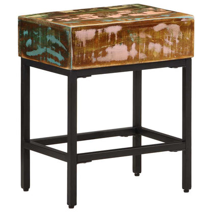vidaXL Side Table | Multicolour | Solid reclaimed wood | 40x30x51 cm 3