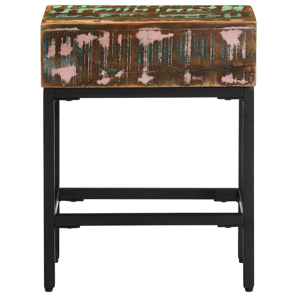 vidaXL Side Table | Multicolour | Solid reclaimed wood | 40x30x51 cm 4