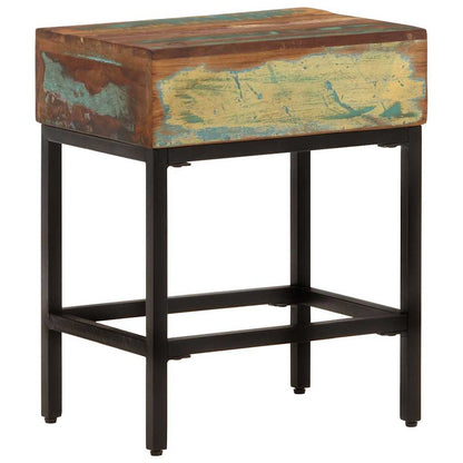 vidaXL Side Table | Multicolour | Solid reclaimed wood | 40x30x51 cm 5