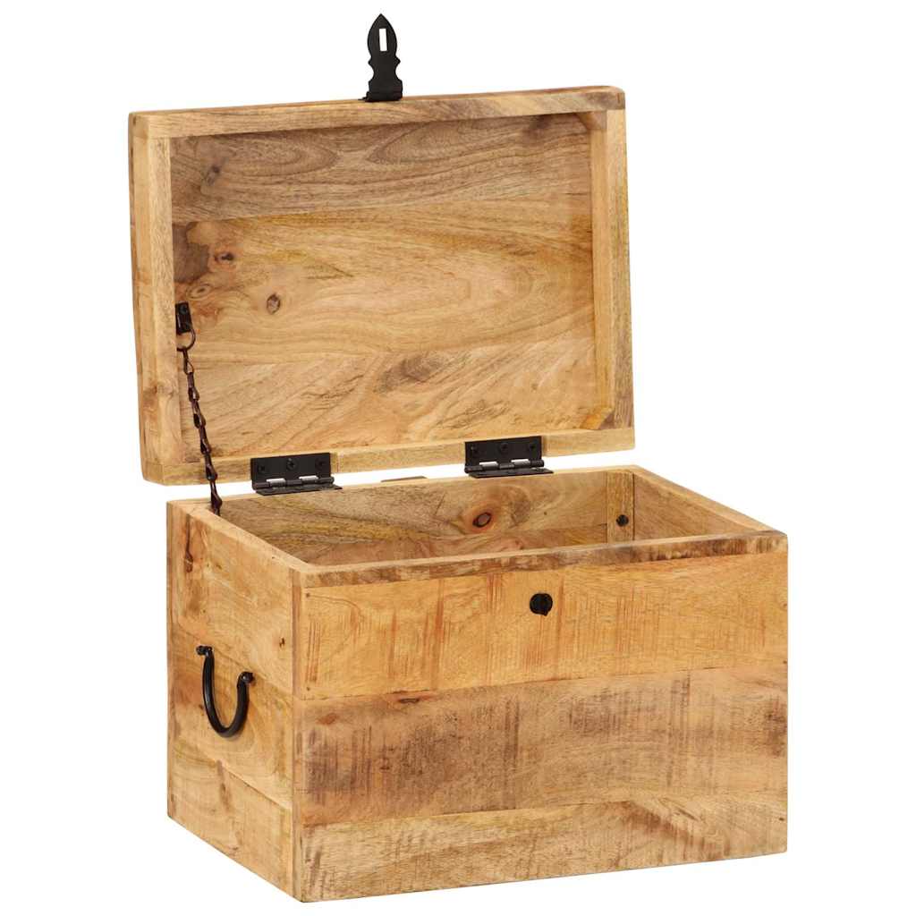 vidaXL Storage Box | Natural Wood | Solid Mango Wood | 39 x 28 x 31 cm 3