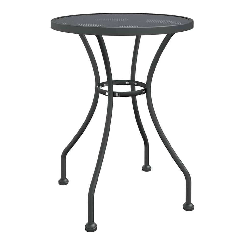 Garden Table Expanded Metal Mesh Anthracite Ø 60 x 72 cm