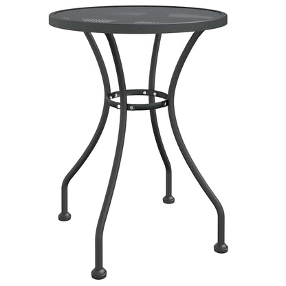 Garden Table Expanded Metal Mesh Anthracite Ø 60 x 72 cm