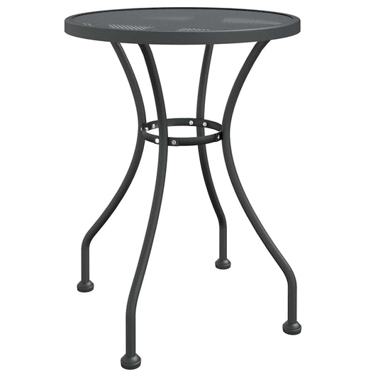 Garden Table Expanded Metal Mesh Anthracite Ø 60 x 72 cm