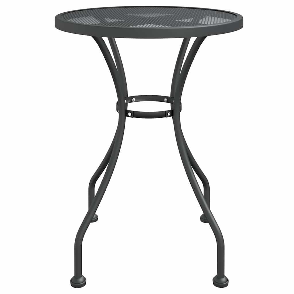 Garden Table Expanded Metal Mesh Anthracite Ø 60 x 72 cm