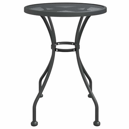 Garden Table Expanded Metal Mesh Anthracite Ø 60 x 72 cm
