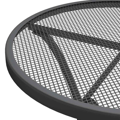 Garden Table Expanded Metal Mesh Anthracite Ø 60 x 72 cm