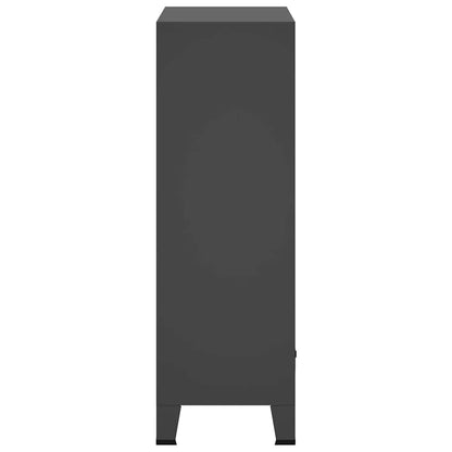 vidaXL Wardrobe | Anthracite | Steel | Medium | Wardrobe | Rectangular 5