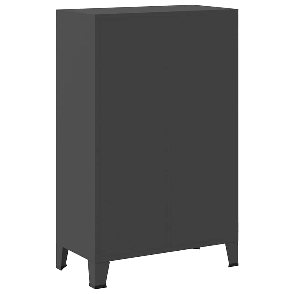 vidaXL Wardrobe | Anthracite | Steel | Medium | Wardrobe | Rectangular 6