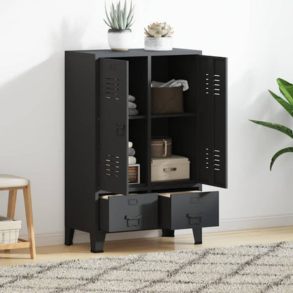 vidaXL Wardrobe | Anthracite | Steel | Medium | Wardrobe | Rectangular 1