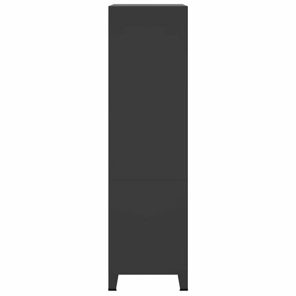 vidaXL Wardrobe | Black | Metal | Large | Wardrobe | Rectangular | Industrial 5