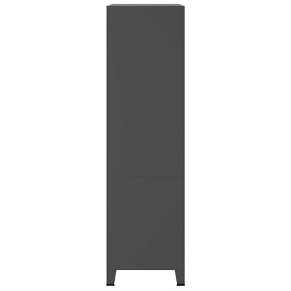 vidaXL Wardrobe | Anthracite | Metal | 90x50x180 cm | Wardrobe | Rectangular 5