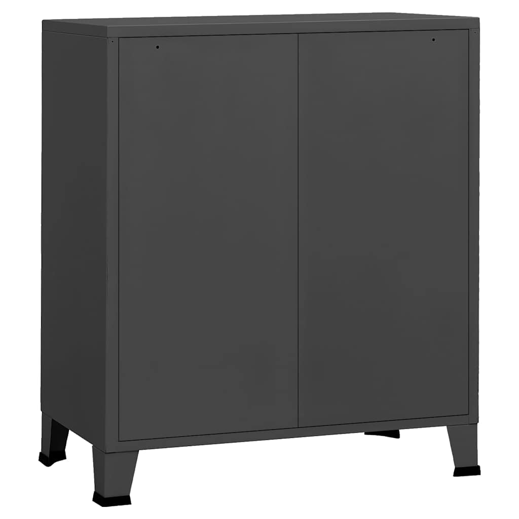 vidaXL Drawer Cabinet | Anthracite | Metal | Medium | Drawer Cabinet 6