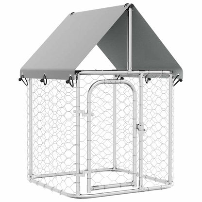 Outdoor Dog Kennel with Roof 100 cm 100 cm