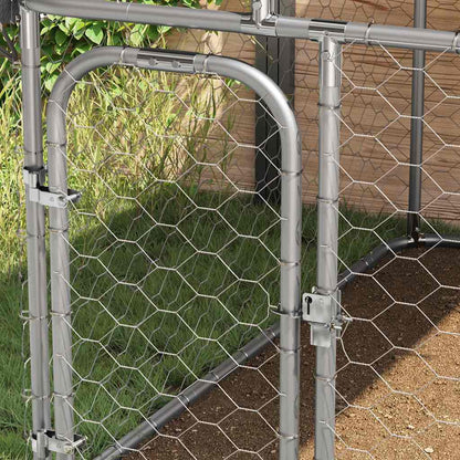 Outdoor Dog Kennel with Roof 100 cm 100 cm