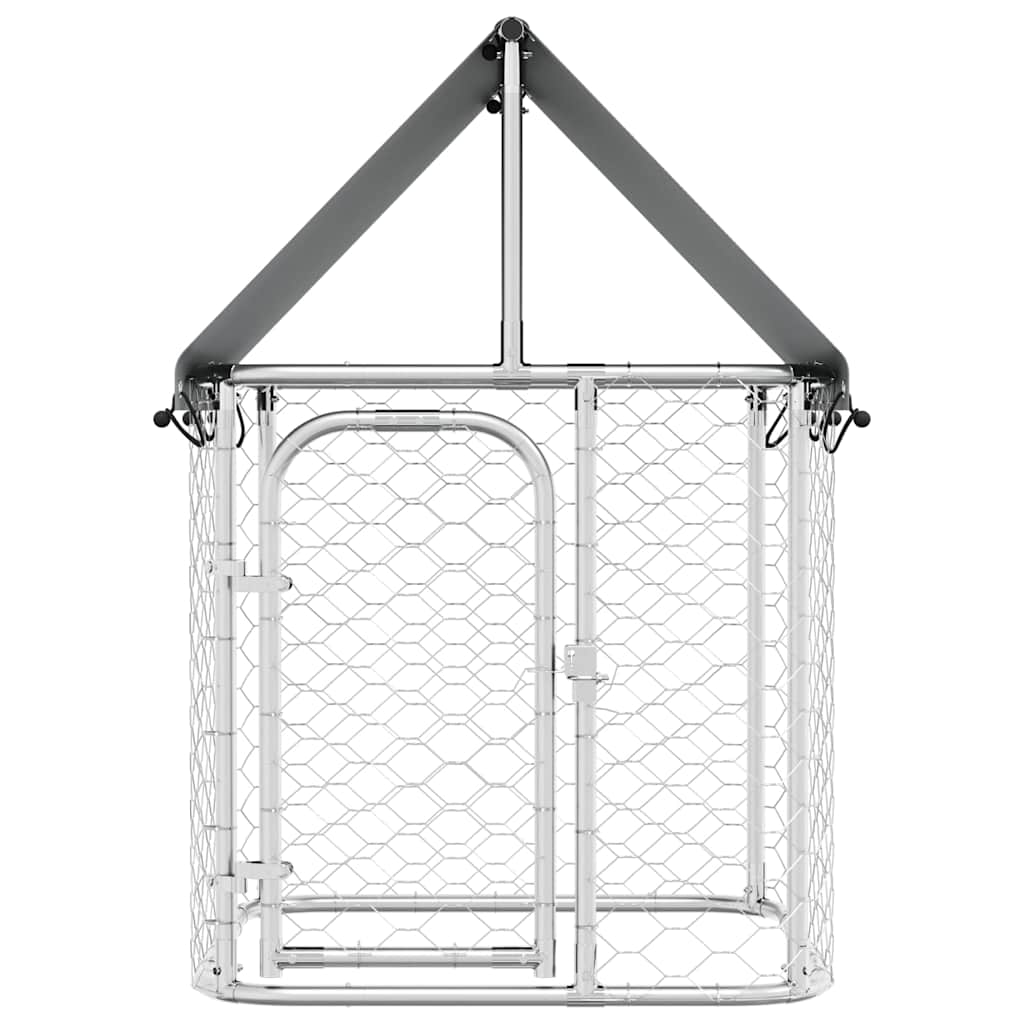 Outdoor Dog Kennel with Roof 100 cm 100 cm