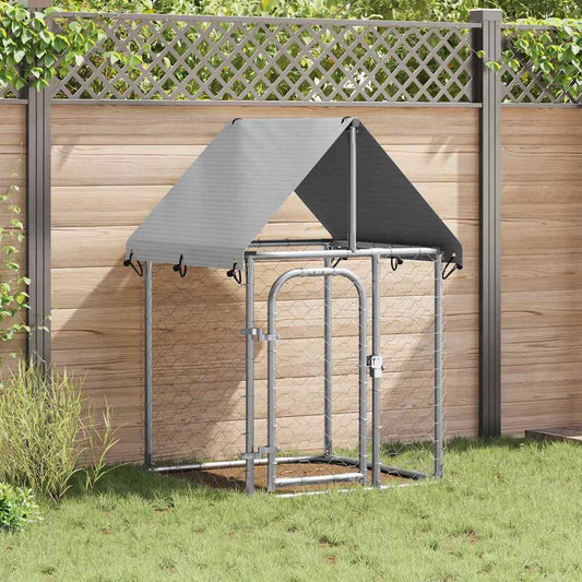 Outdoor Dog Kennel with Roof 100 cm 100 cm