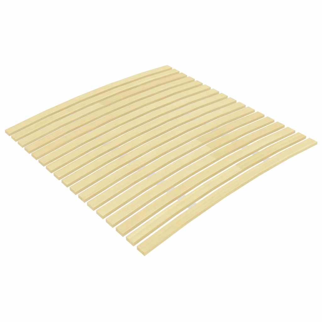 vidaXL Slatted Bed Base | Brown | Solid poplar wood | 120x200 cm | Foldable 1