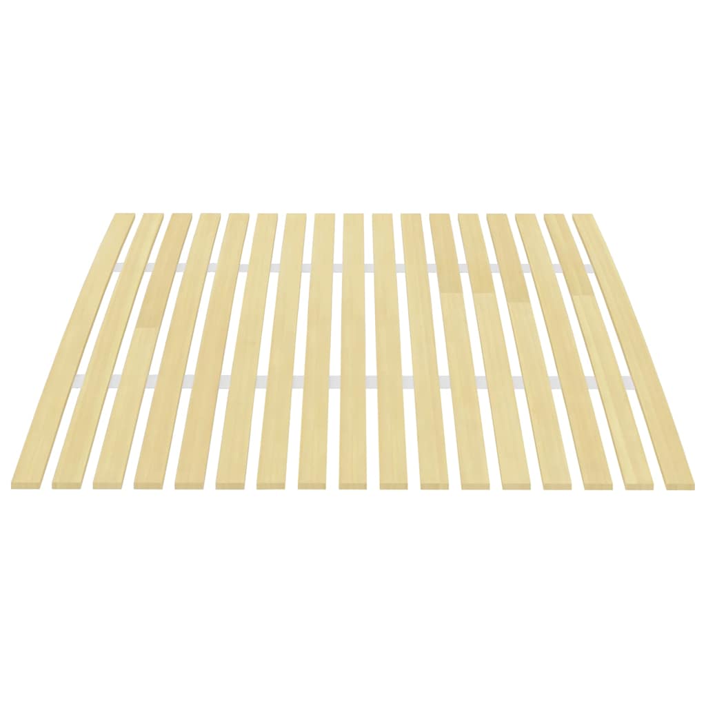 vidaXL Slatted Bed Base | Brown | Solid poplar wood | 120x200 cm | Foldable 2