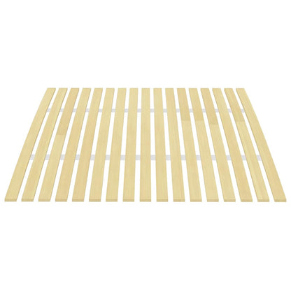 vidaXL Slatted Bed Base | Brown | Solid poplar wood | 120x200 cm | Foldable 2