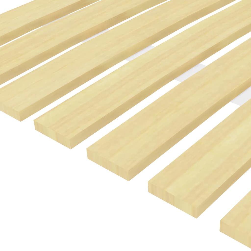 vidaXL Slatted Bed Base | Brown | Solid poplar wood | 120x200 cm | Foldable 4