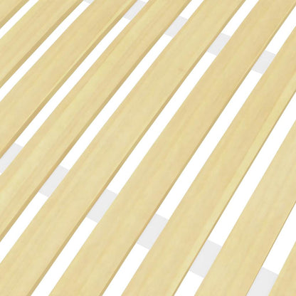vidaXL Slatted Bed Base | Brown | Solid poplar wood | 120x200 cm | Foldable 5