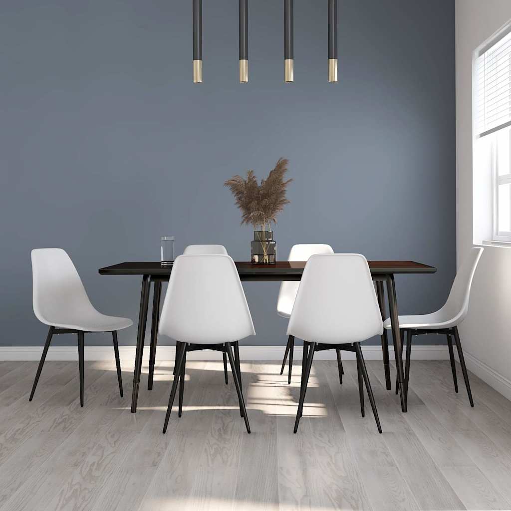 Dining Chairs PP White 6