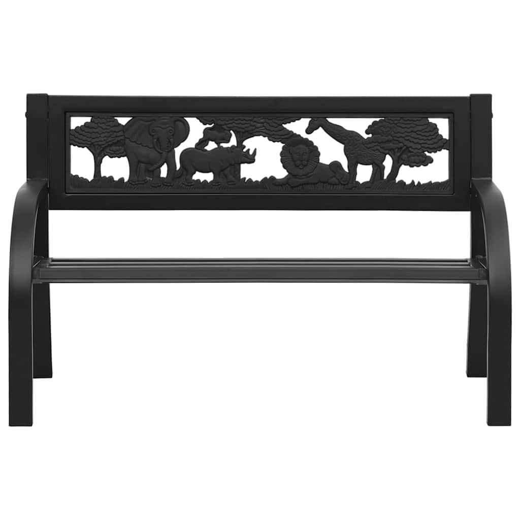 vidaXL Children Garden Bench 86 cm Steel 2