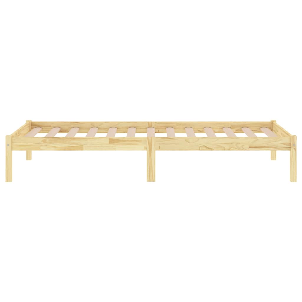 vidaXL Bed Frame | Natural Pine | Solid pine wood | Single | Bed Frame 5
