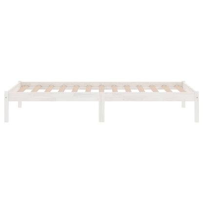 vidaXL Bed Frame | White | Solid pine wood | Single | Durable | Bed Frame 5