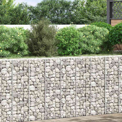 vidaXL Gabion Raised Beds 3 pcs 30x30x100 cm Iron 2